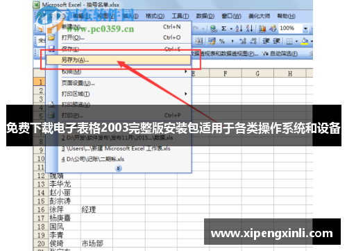 免费下载电子表格2003完整版安装包适用于各类操作系统和设备 免费下载电子表格2003完整版安装包适用于各类操作系统和设备